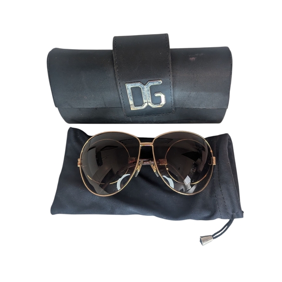 Dolce & Gabbana Gold Frame Glasses - Picture 1 of 14